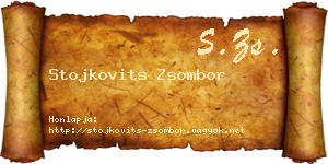 Stojkovits Zsombor névjegykártya